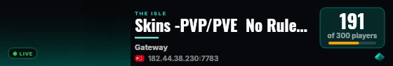 Skins -PVP/PVE  No Rules -3*Growth live status badge