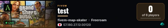 test live status badge