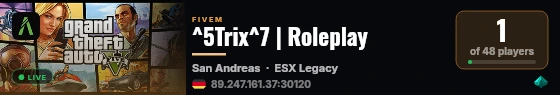 ^5Trix^7 | Roleplay live status badge