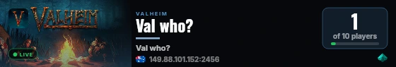 Val who? live status badge