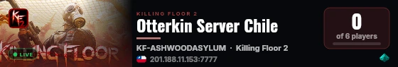Otterkin Server Chile live status badge