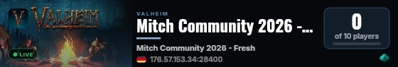Mitch Community 2026 - Fresh live status badge