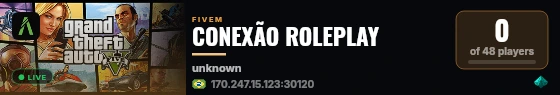 CONEXÃO ROLEPLAY live status badge
