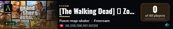 [The Walking Dead] 🧟 Zombie Survival live status badge