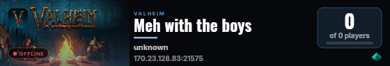 Meh with the boys live status badge