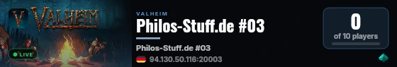 Philos-Stuff.de #03 live status badge