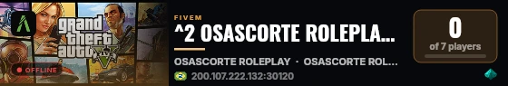 ^2 OSASCORTE ROLEPLAY | SEASON 2 🔥 live status badge
