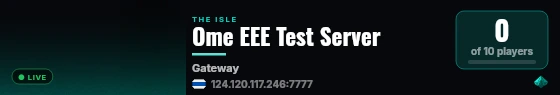 Ome EEE Test Server live status badge
