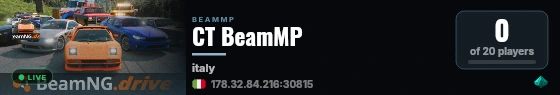 CT BeamMP live status badge