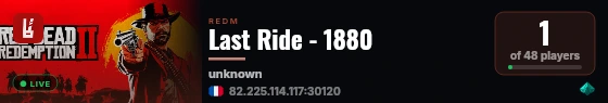 Last Ride - 1880 live status badge