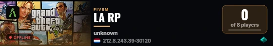 LA RP live status badge