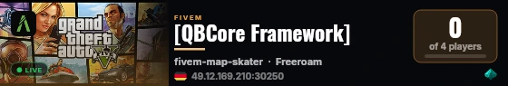 [QBCore Framework] live status badge