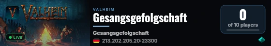 Gesangsgefolgschaft live status badge