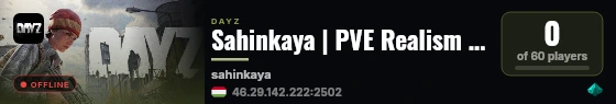 Sahinkaya | PVE Realism | DEV live status badge