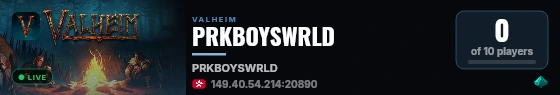 PRKBOYSWRLD live status badge
