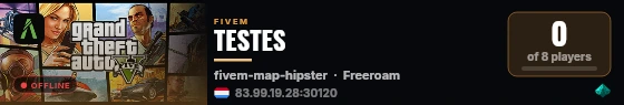 TESTES live status badge