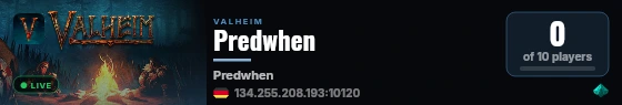Predwhen live status badge