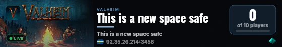 This is a new space safe live status badge