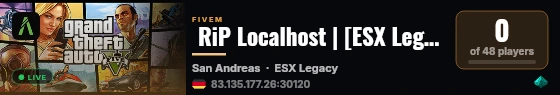  RiP Localhost | [ESX Legacy] live status badge