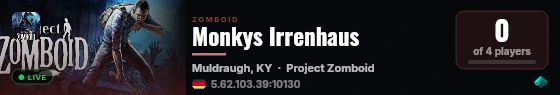 Monkys Irrenhaus live status badge