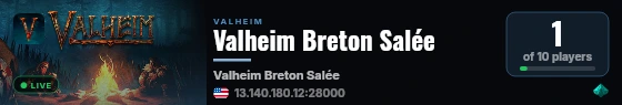 Valheim Breton Salée live status badge