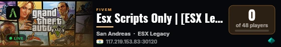 Esx Scripts Only | [ESX Legacy] live status badge
