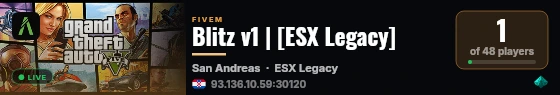 Blitz v1 | [ESX Legacy] live status badge