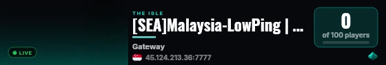 Malaysia-LowPing live status badge