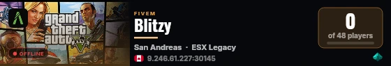 Blitzy live status badge