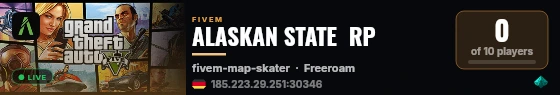 ALASKAN STATE  RP live status badge
