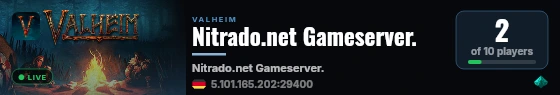 Nitrado.net Gameserver. live status badge