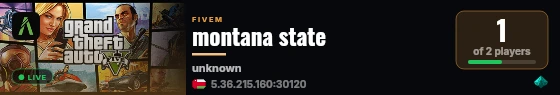 montana state  live status badge