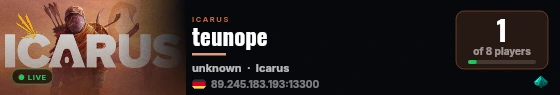 teunope live status badge