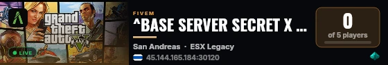 ^BASE SERVER SECRET X SCHOOL^ live status badge