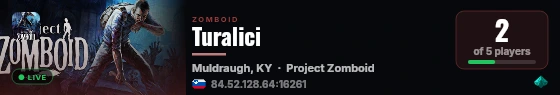 Turalici live status badge