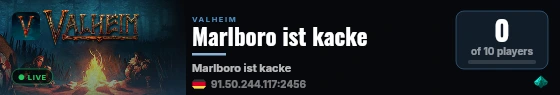 Marlboro ist kacke live status badge