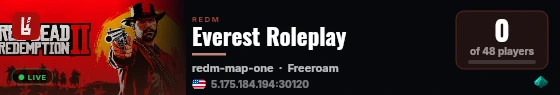 Everest Roleplay live status badge