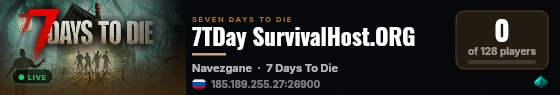 7TDay SurvivalHost.ORG live status badge