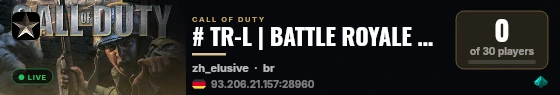 # TR-L | BATTLE ROYALE warzone2003.com live status badge