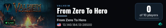 From Zero To Hero live status badge