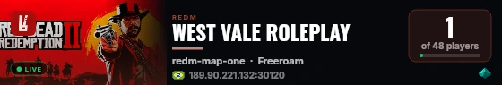 WEST VALE ROLEPLAY live status badge
