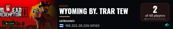 WYOMING BY. TRAR TEW live status badge