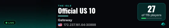 Official US 10 live status badge