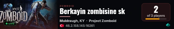 Berkayin zombisine sk live status badge