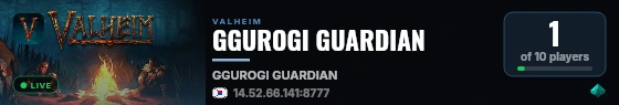 GGUROGI GUARDIAN live status badge