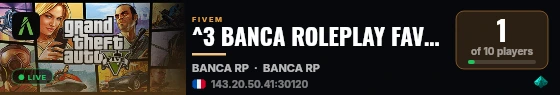 ^3 BANCA ROLEPLAY FAVELAS LIVRES live status badge