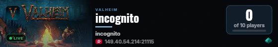 incognito live status badge