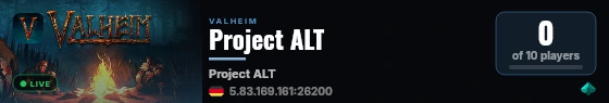 Project ALT live status badge