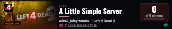 A Little Simple Server live status badge