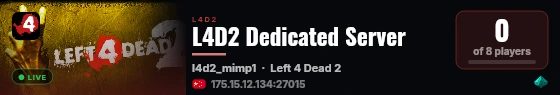 L4D2 Dedicated Server live status badge